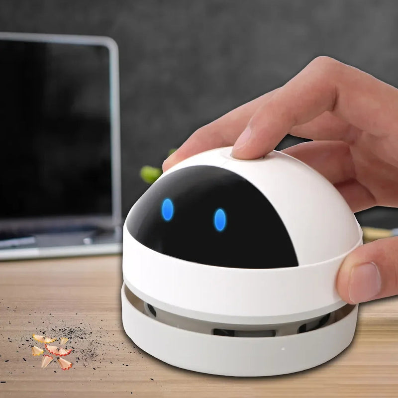 Desktop vacuum cleaner with USB charging