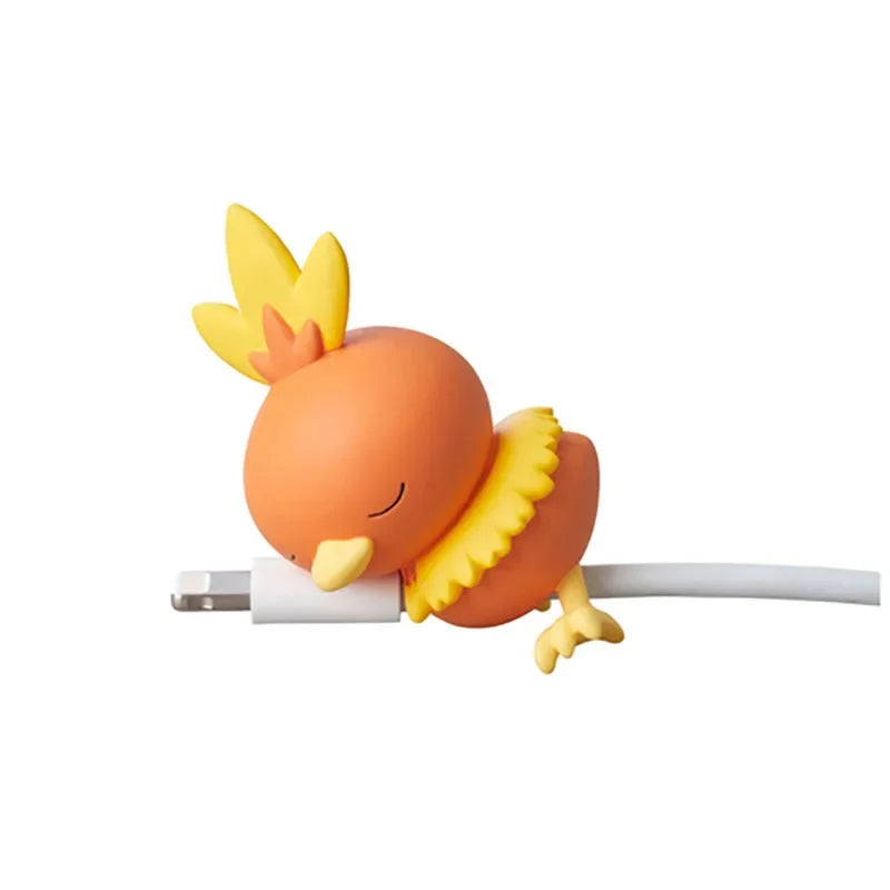 Adorable Pokemon Data Cable Protective Cover - Pikachu, Eevee, and More