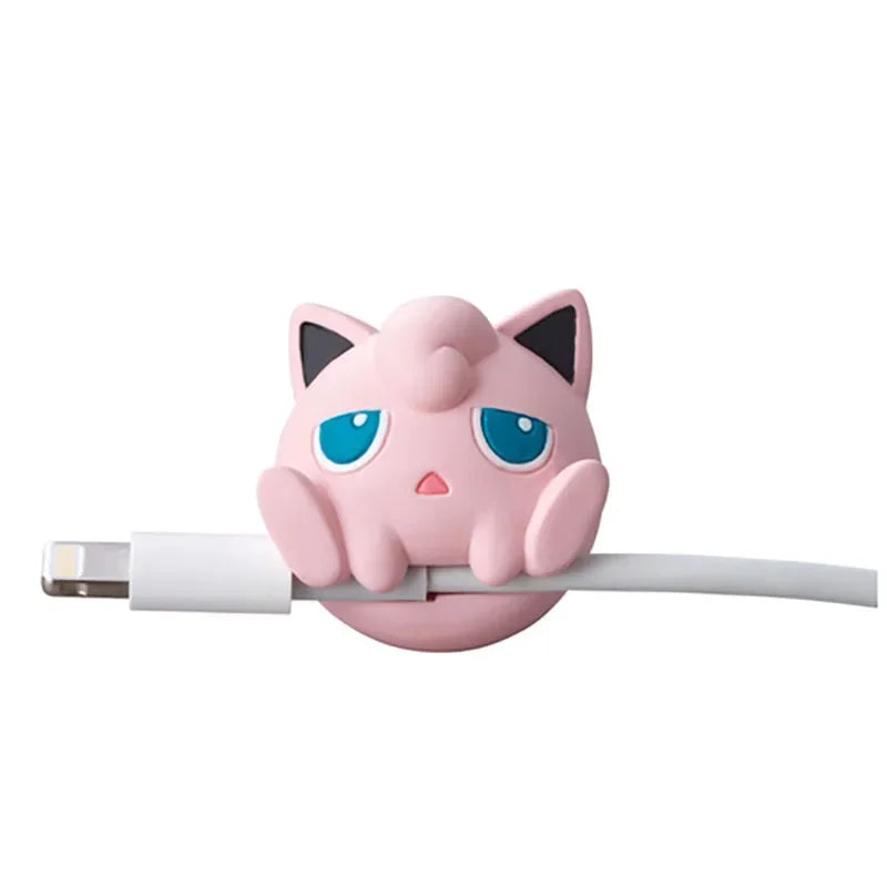 Adorable Pokemon Data Cable Protective Cover - Pikachu, Eevee, and More