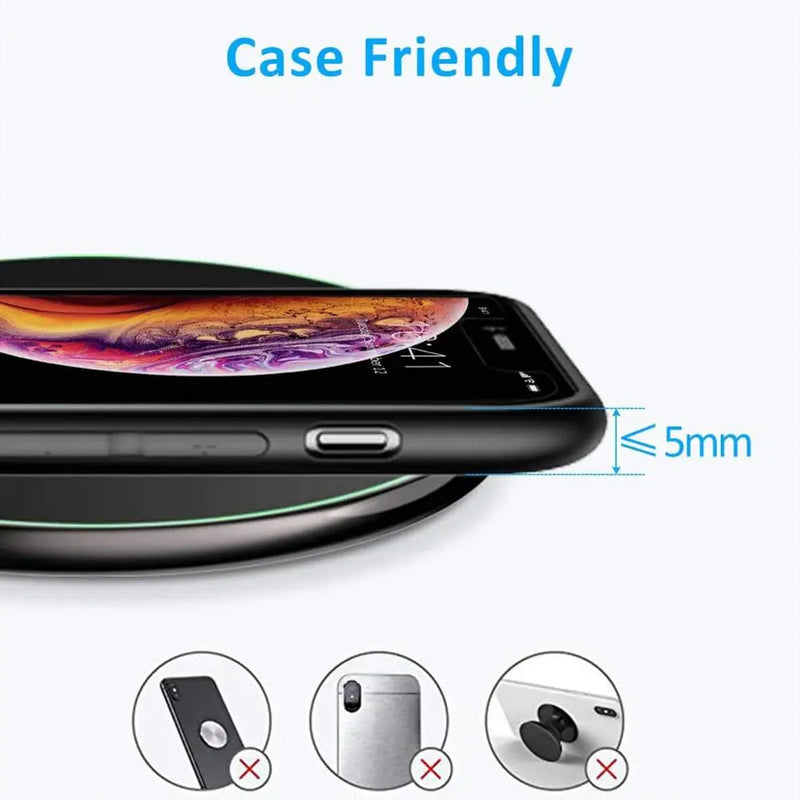 Ultra-Fast 30W Wireless Charger with LED Indicator for Smartphones