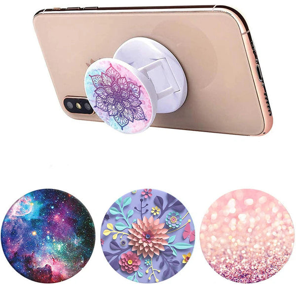 Mandala Universal Phone Grip - Foldable Finger Grip, Multiple Colors