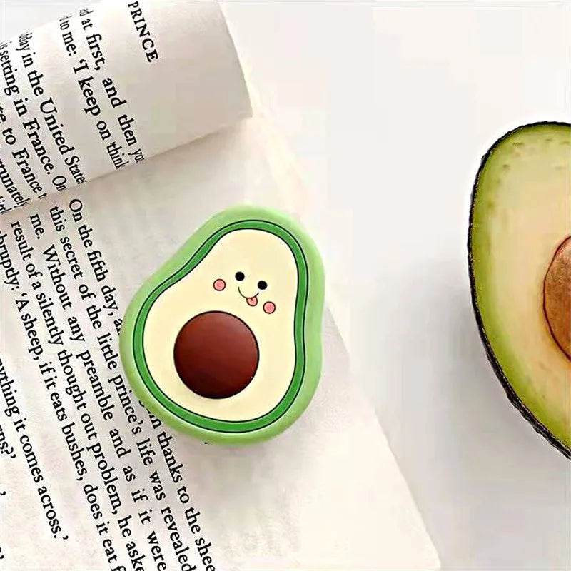 Cute Cartoon Avocado Phone Holder - Universal Stand for iPhone, Samsung, and More