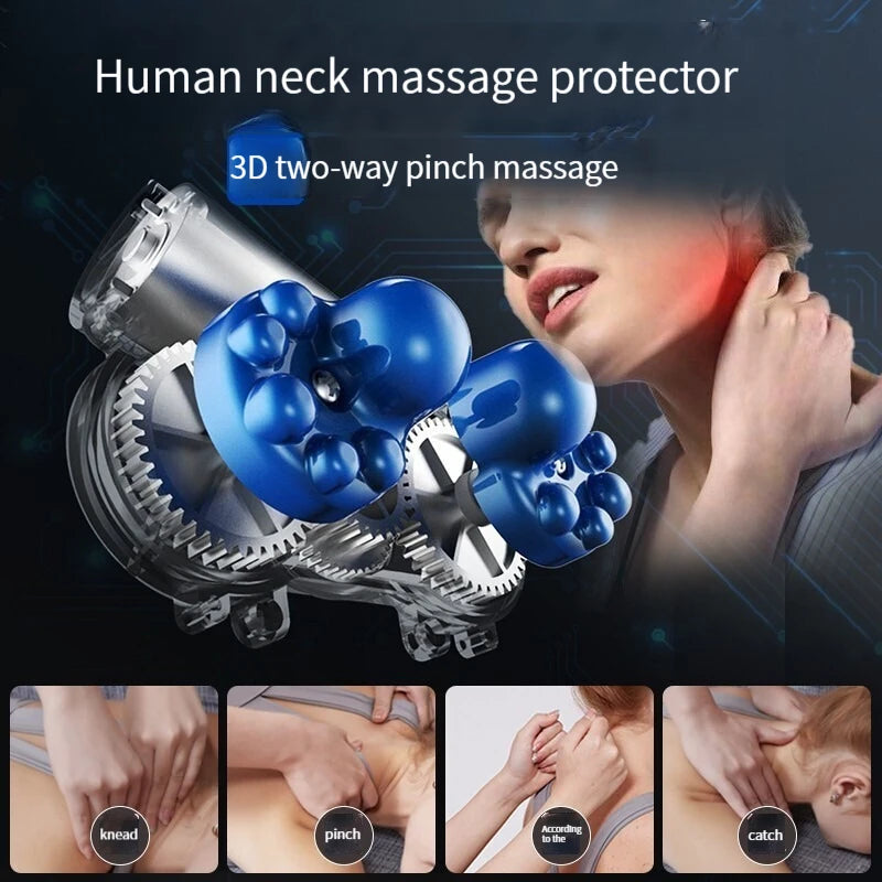 Massageador de Pescoço e Cervical Almofada USB