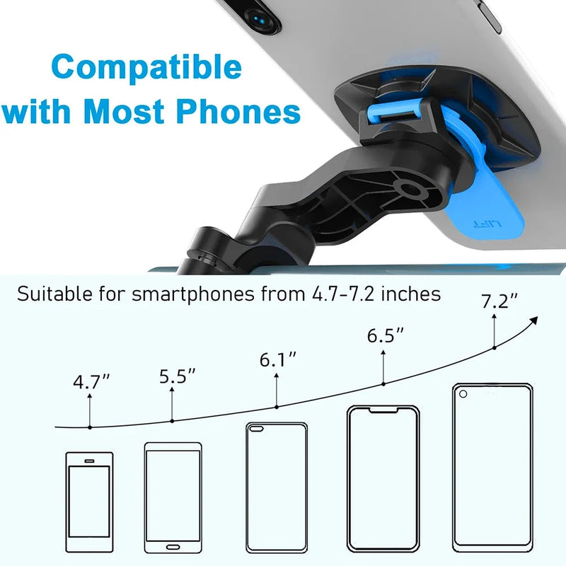 Motorcycle and Bicycle Phone Mount: Universal, Durable & Shock-Resistant