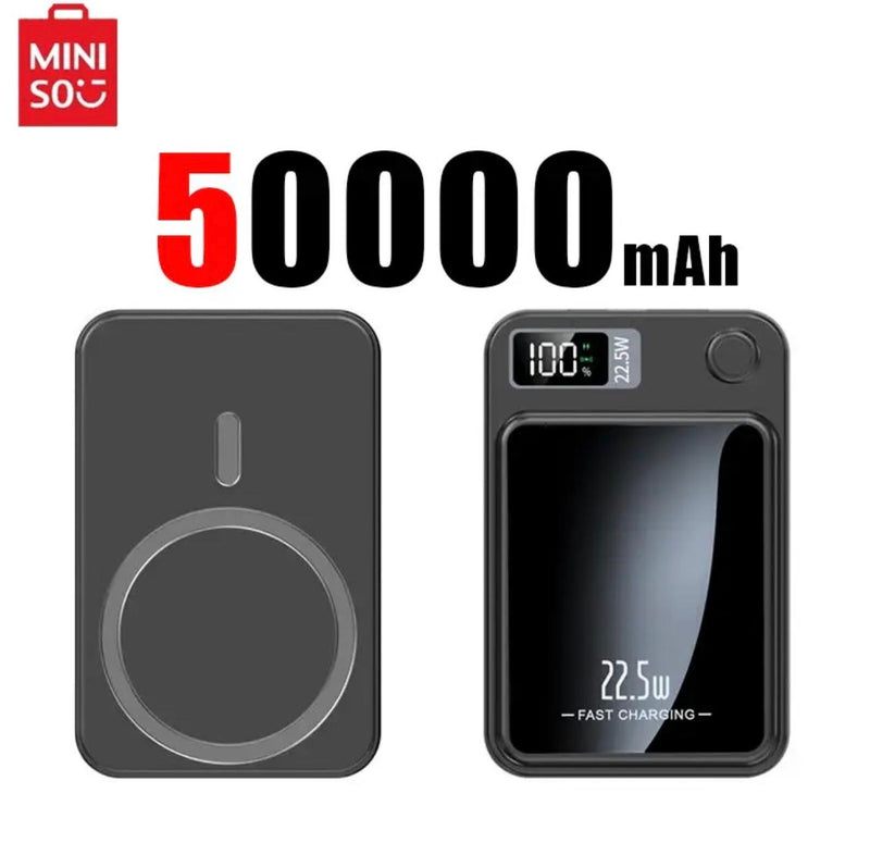 Ultra-Capacity Magnetic Multi Plug Power Bank: 50k/100k mAh