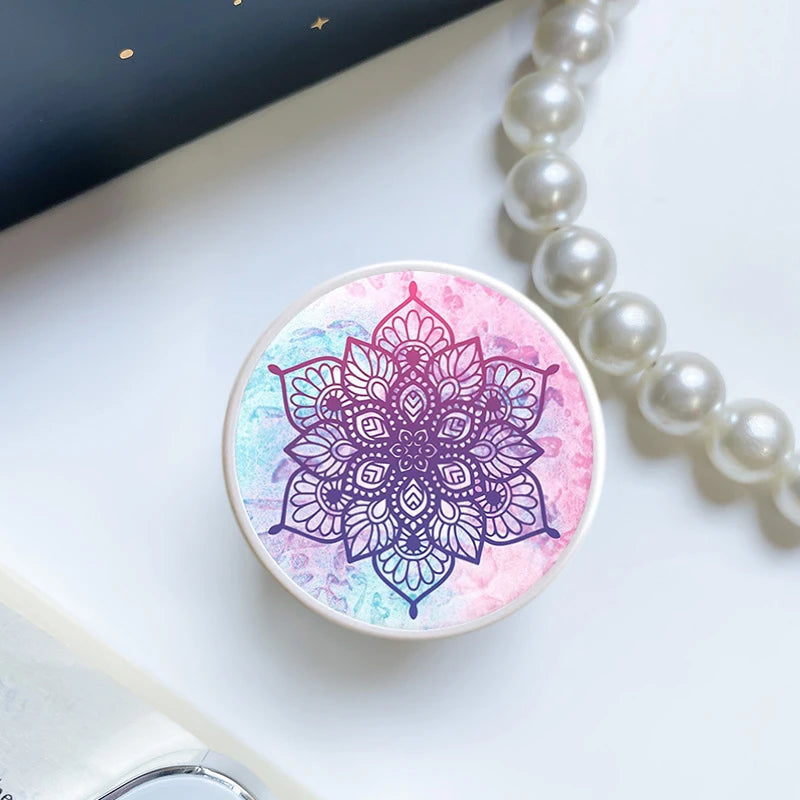 Mandala Universal Phone Grip - Foldable Finger Grip, Multiple Colors