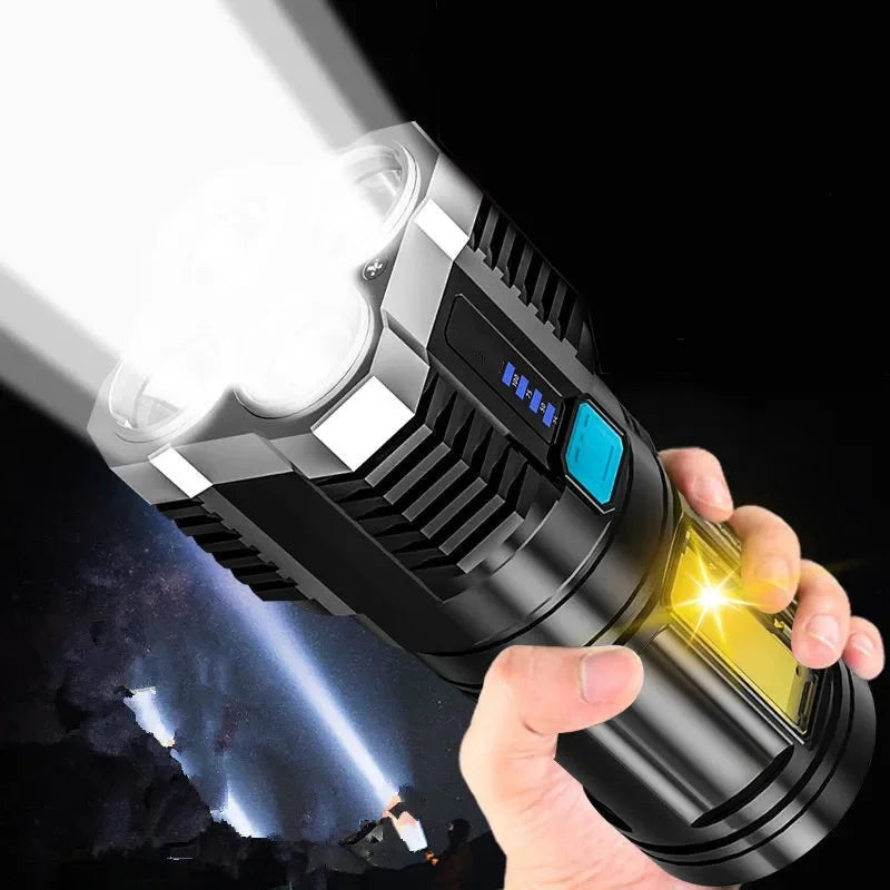 High Power LED Flashlight 4 LEDs