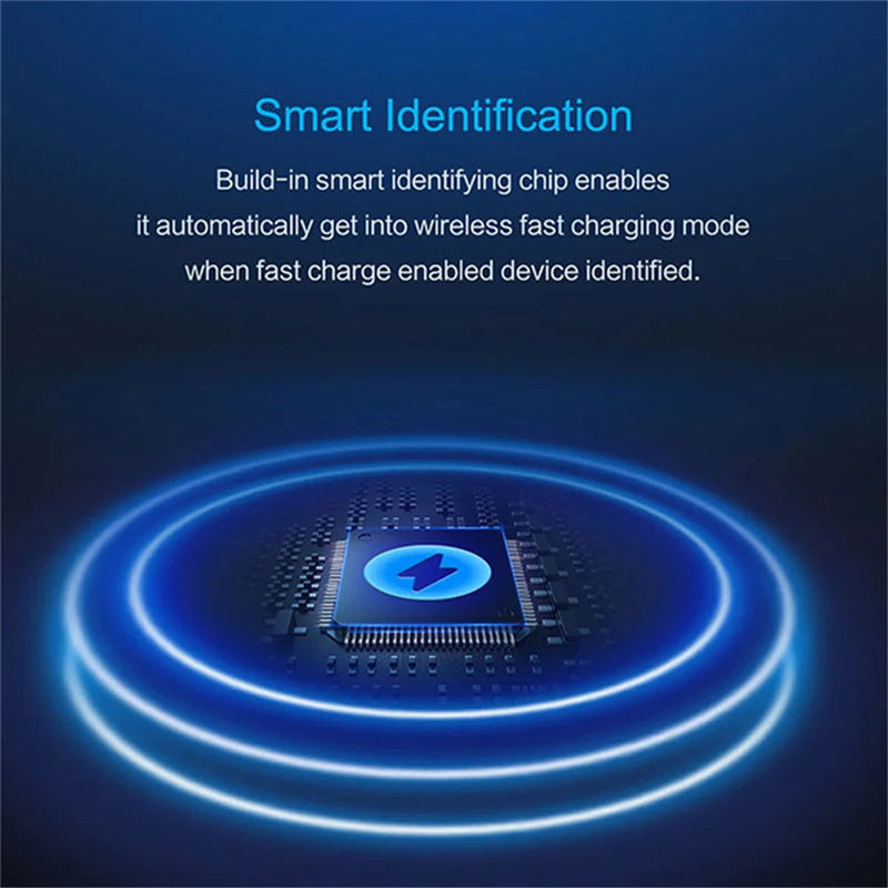 Universal 10W Fast Wireless Charging Pad with LED Indicator