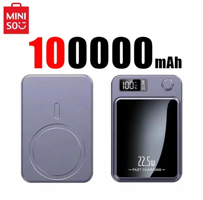 Ultra-Capacity Magnetic Multi Plug Power Bank: 50k/100k mAh