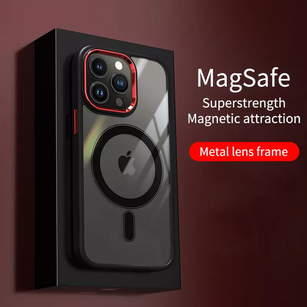 Luxury Clear HD Magsafe iPhone Case - Protective, Anti-Fingerprint, Wireless Charging Compatible