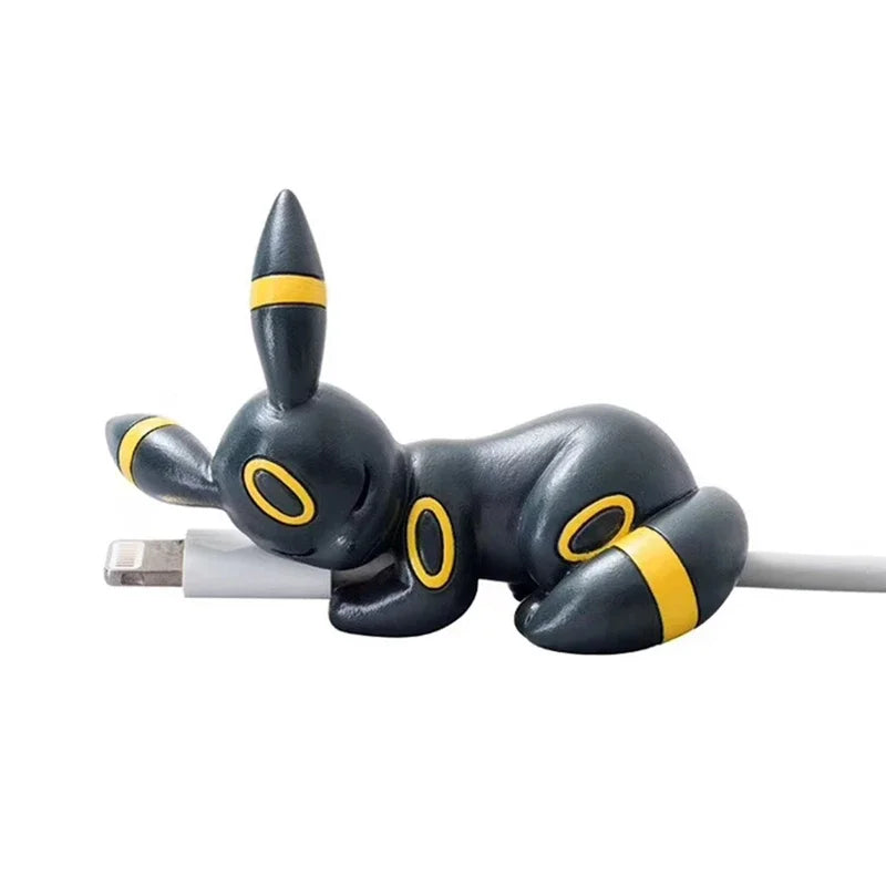 Adorable Pokemon Data Cable Protective Cover - Pikachu, Eevee, and More