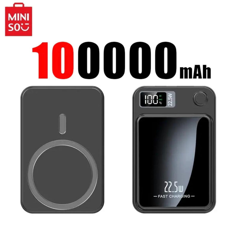 Ultra-Capacity Magnetic Multi Plug Power Bank: 50k/100k mAh