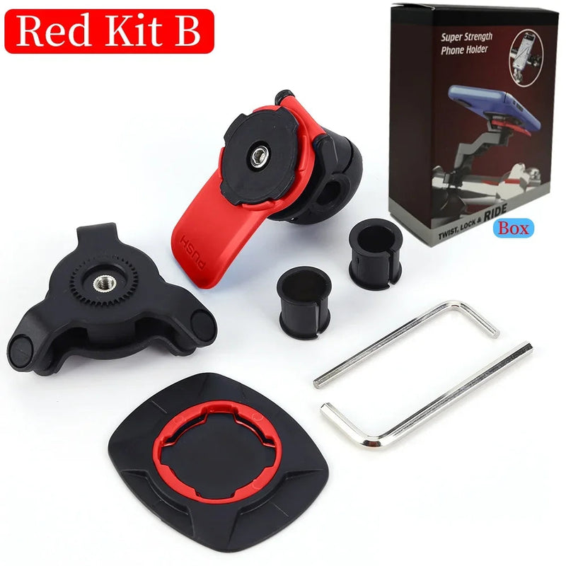 Motorcycle and Bicycle Phone Mount: Universal, Durable & Shock-Resistant