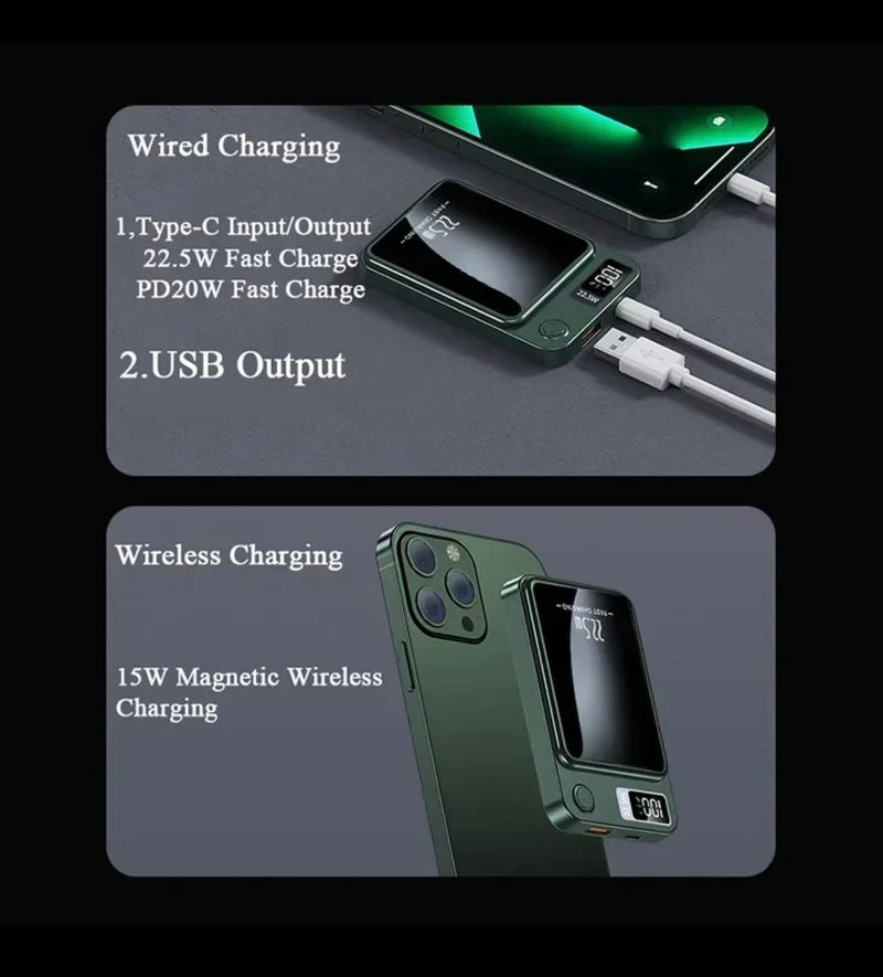 Ultra-Capacity Magnetic Multi Plug Power Bank: 50k/100k mAh