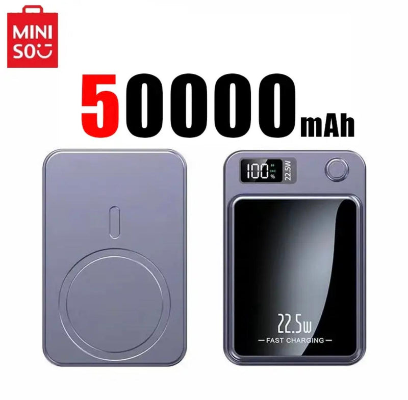 Ultra-Capacity Magnetic Multi Plug Power Bank: 50k/100k mAh