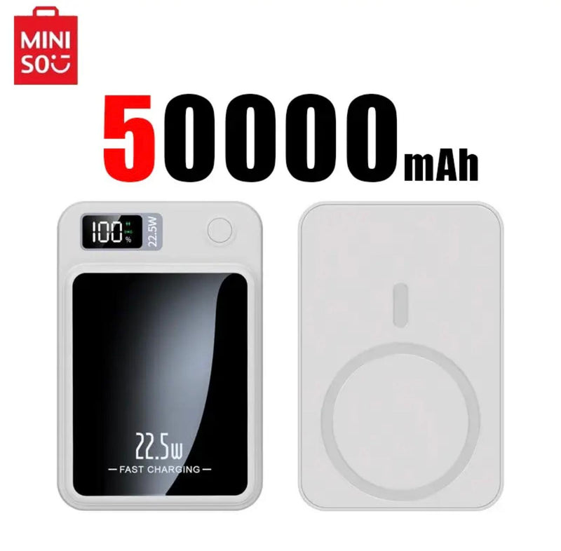 Ultra-Capacity Magnetic Multi Plug Power Bank: 50k/100k mAh