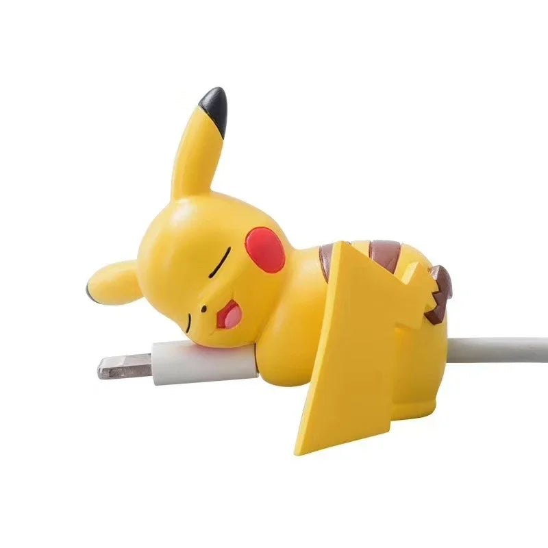 Adorable Pokemon Data Cable Protective Cover - Pikachu, Eevee, and More