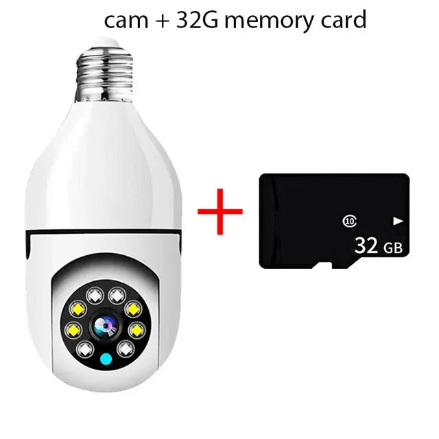 Surveillance Camera with 5G WiFi Lamp