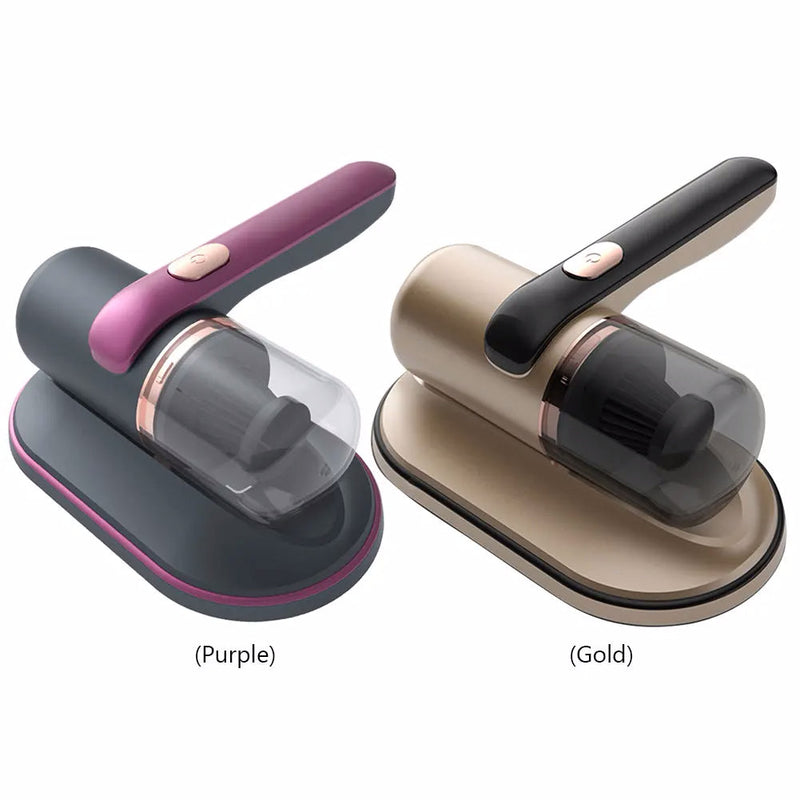 Portable cordless anti-dust mite vacuum cleaner with UV light