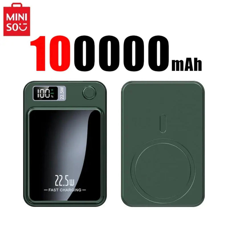 Ultra-Capacity Magnetic Multi Plug Power Bank: 50k/100k mAh