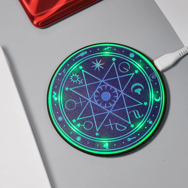 Universal 10W Fast Wireless Charging Pad with LED Indicator